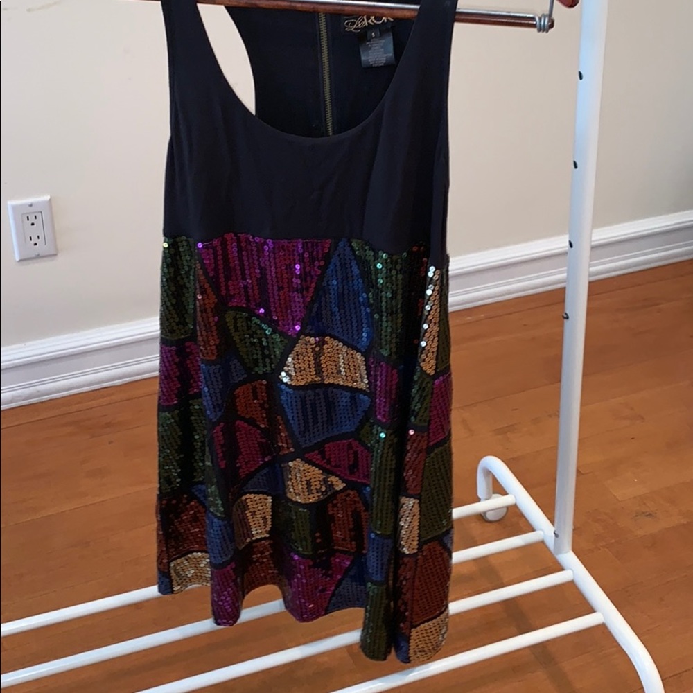 La Rok size small sequins racer back dress